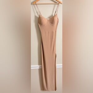 Love J USA Beige‎ Bustier Dress size Large